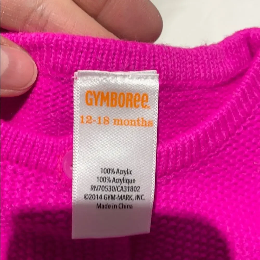 Gymboree 18-24 hot pink cardigan guc